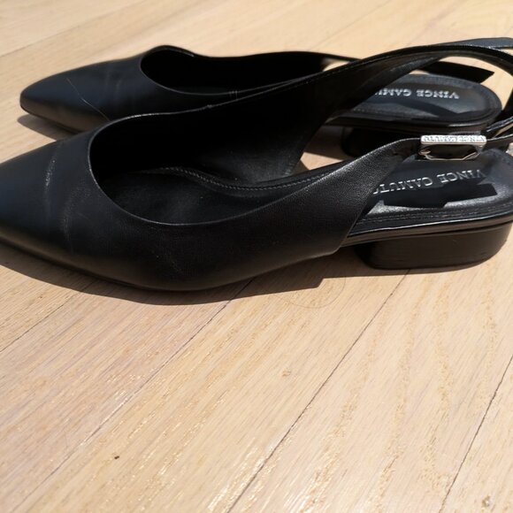 Vince Camuto Jesander Leather low heel pointed flat slingback - Picture 4 of 4